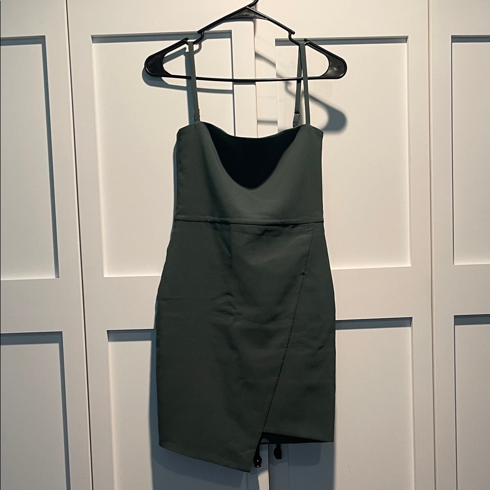 Nookie Dark Green Mini Dress
